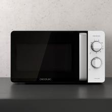 GrandHeat 2110 Forno a microonde con capacità di 20 litri, funzione grill, 6 livelli di potenza, timer e manopole di selezione.
