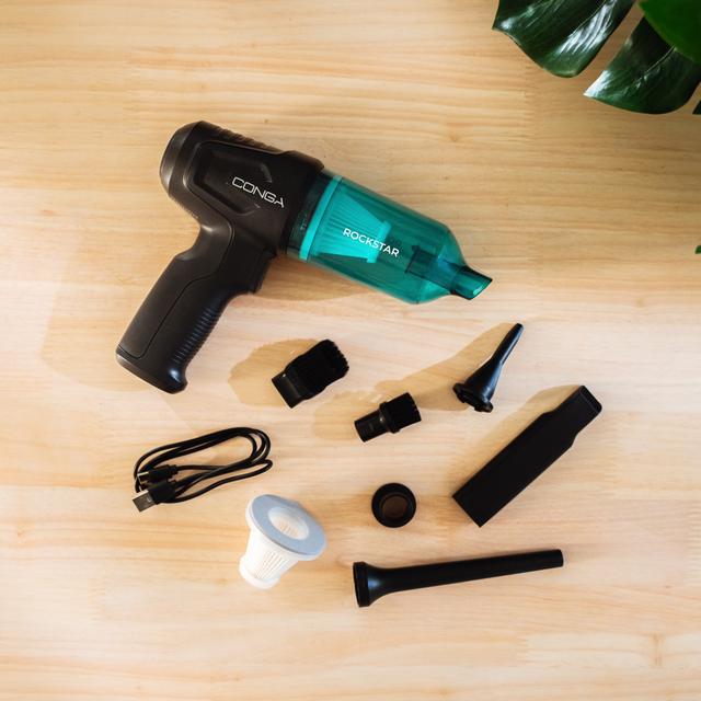 Conga Rockstar Micro Hand Aspirador de mano, combina funciones de aspirado y soplado.