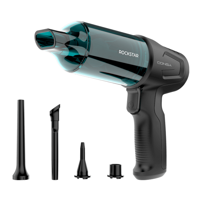 Conga Rockstar Micro Hand Aspirador de mano, combina funciones de aspirado y soplado.