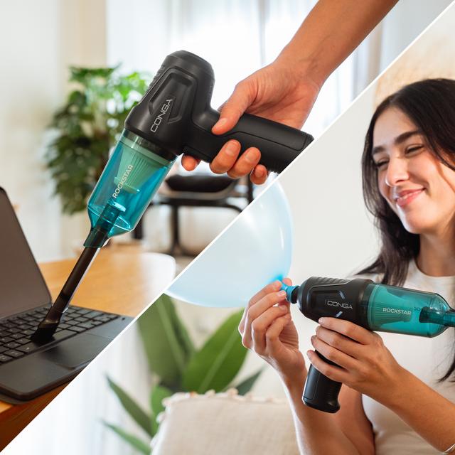 Conga Rockstar Micro Hand Aspirador de mano, combina funciones de aspirado y soplado.