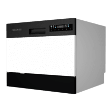 Bolero Aguazero 2300 Mini Lavavajillas blanco compacto de 6 cubiertos, 8 programas y clase D. Con pantalla Color Touch Panel y función Delay Start