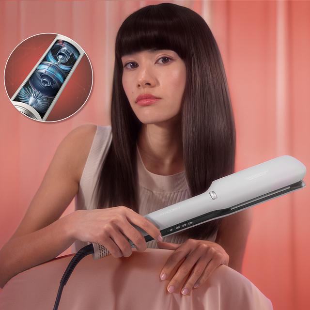 Air Lisse Black RitualCare Air Lisse Black: Piastra ad aria che asciuga, liscia e semplifica la routine di bellezza