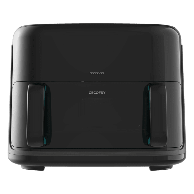 Cecofry&Grill Smokin'Prime 11000 Freidora de aire con cuatro resistencias para dorado perfecto y sabor de parrilla en carnes, capacidad de 11 litros, potencia de 2800 W para platos saludables y pared divisoria móvil para optar entre dos cestillos con temperatura dual o convertirse en una sola cubeta.