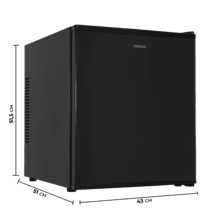 Bolero CoolMarket BC SD 47 Black Nevera Mini Bar termoeléctrica silenciosa con capacidad para 44 Litros. Control mecánico y luz LED interior. Clase energética E