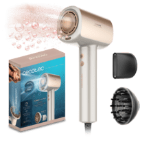 DryGlam Nano Plasma Champagne Secador de pelo Brushless de Última Generación, Potencia de 110,000 RPM y 1600W, Función de Plasma, Gran Flujo de Aire, Silencioso y Duradero.