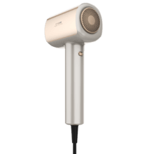DryGlam Nano Plasma Champagne Secador de pelo Brushless de Última Generación, Potencia de 110,000 RPM y 1600W, Función de Plasma, Gran Flujo de Aire, Silencioso y Duradero.