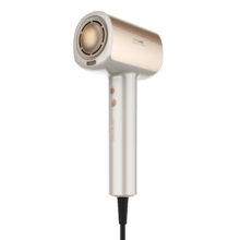 DryGlam Nano Plasma Champagne Secador de pelo Brushless de Última Generación, Potencia de 110,000 RPM y 1600W, Función de Plasma, Gran Flujo de Aire, Silencioso y Duradero.