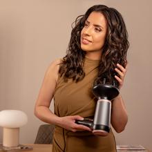 IoniCare Power&Go Heaven Black Secador de pelo DC plegable con tecnología iónica real y pro style que incluye boquilla de precisión, difusor y función de aire frío