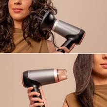 IoniCare Power&Go Heaven Black Secador de pelo DC plegable con tecnología iónica real y pro style que incluye boquilla de precisión, difusor y función de aire frío