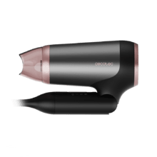 IoniCare Power&Go Heaven Black Secador de pelo DC plegable con tecnología iónica real y pro style que incluye boquilla de precisión, difusor y función de aire frío
