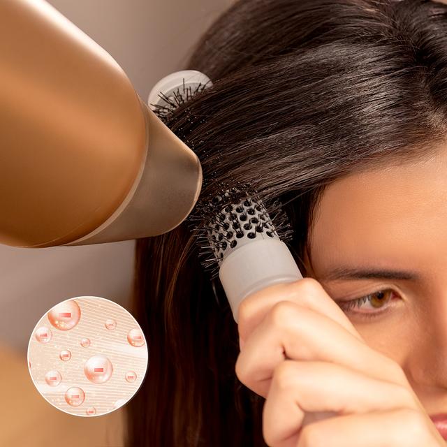 IoniCare Power&Go Heaven Champagne Secador de pelo DC plegable con tecnología iónica real y pro style que incluye boquilla de precisión, difusor y función de aire frío