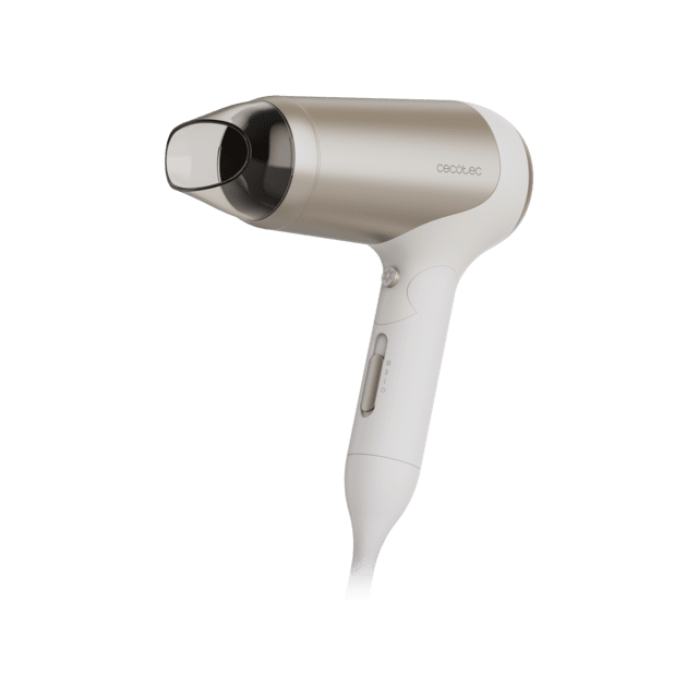 IoniCare Power&Go Heaven Champagne Secador de pelo DC plegable con tecnología iónica real y pro style que incluye boquilla de precisión, difusor y función de aire frío