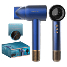 IoniCare RockStar Nano IonTech Blue Secador de pelo con Plasma, 110000 rpm, pantalla, control inteligente del calor, 3 temperaturas, 3 velocidades y función memoria