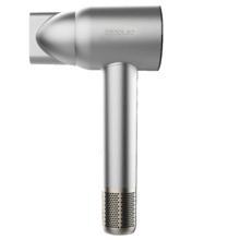 Sèche-cheveux pliable en aluminium IoniCare RockStar Nano IonTech avec moteur professionnel de 2 400 W, doté d'une technologie ionique réelle et professionnelle comprenant une buse de précision, un diffuseur et une fonction d'air froid