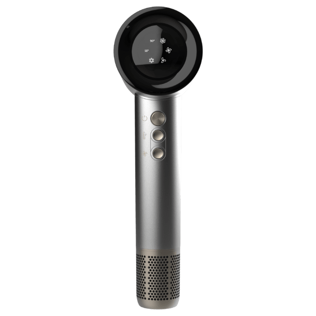 IoniCare RockStar Nano IonTech Alumínio Secador de cabelo DC dobrável com motor profissional de 2400 W, com tecnologia iônica de estilo real e profissional que inclui bico de precisão, difusor e função de ar frio