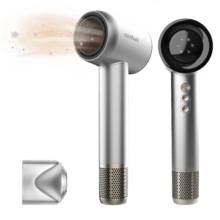 IoniCare RockStar Nano IonTech Aluminum Secador de pelo con Plasma, 110000 rpm, pantalla, control inteligente del calor, 3 temperaturas, 3 velocidades y función memoria