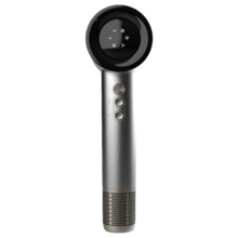 IoniCare RockStar Nano IonTech Aluminium Plasma Haartrockner mit Plasma, 110000 U/min, Display, intelligenter Wärmeregulierung, 3 Temperaturen, 3 Geschwindigkeiten und Memory-Funktion