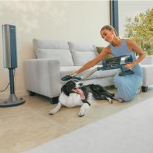 Conga Rockstar 11500 Odyssey Station Connected IA Aspirador escoba sin cable con base de autovaciado. 300 AW y 850 W. Tubo flexible. Inteligencia Artificial y contador de partículas. APP. Cepillo de animales y accesorio WaterTank de fregado.