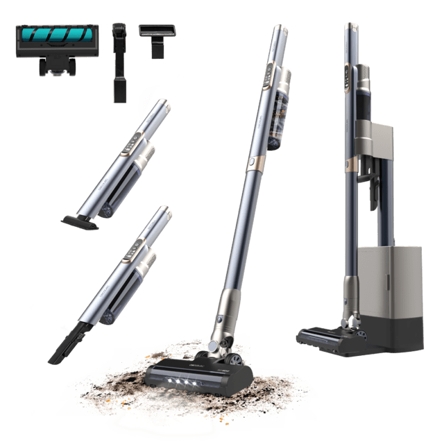 Scoba 2100 Station Aspirador escoba sin cables sin bolsa ligero con base de autovaciado Scoba 2100 Station. Motor Digital Brushless de 210 W y 20 kPa de presión de succión. Autonomía de hasta 40 minutos. Dos modos de succión. Cepillo Jalisco. Con accesorio 2 en 1 para muebles y accesorio para tapicerías.