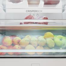 Réfrigérateur combiné intégré Bolero CoolMarket Combi BI-D FLW 341 E avec porte fixe, 341 L, Total NoFrost, Full LED Wall, Fresh Zone Plus, taille XL avec compresseur Inverter Plus, refroidissement rapide et congélation rapide, mode vacances, mode intelligent, classe E et 193,7 x 69 cm.