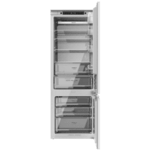 Bolero CoolMarket Combi BI-D FLW 341 E Frigorífico Combi Integrable de puerta fija, 341L, Total NoFrost, Full LED Wall, Fresh Zone Plus, Tamaño XL con Compresor Inverter Plus, Fast Cooling y Fast Freezing, Modo Vacaciones, Modo Smart, Clase E y 193,7x69cm.
