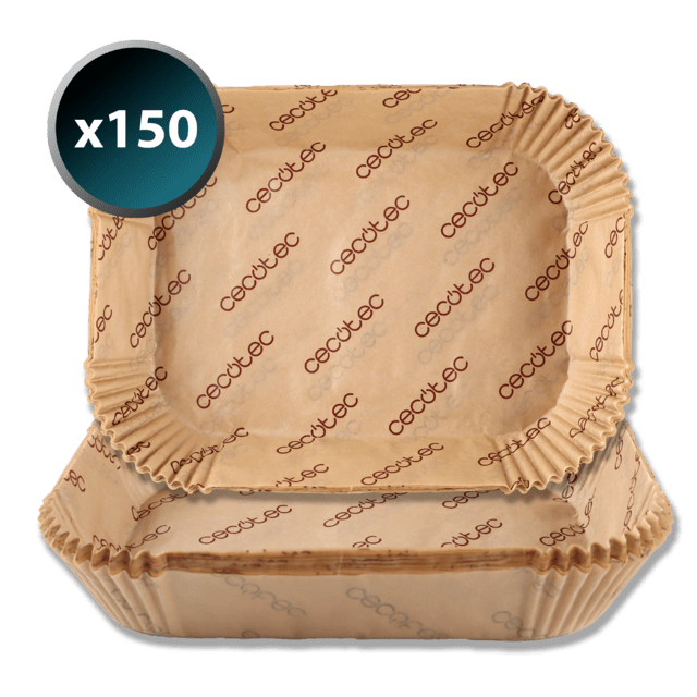 Cecofry TwinBucket Paper Pack Accessories 150 papiers pour friteuse à air, pratiques et compatibles avec les friteuses à double panier de 4,5 L chacun. Ces papiers permettront de garder votre friteuse propre et d'éviter que les aliments n'y adhèrent, ce qui simplifiera le nettoyage et prolongera la durée de vie de votre friteuse.