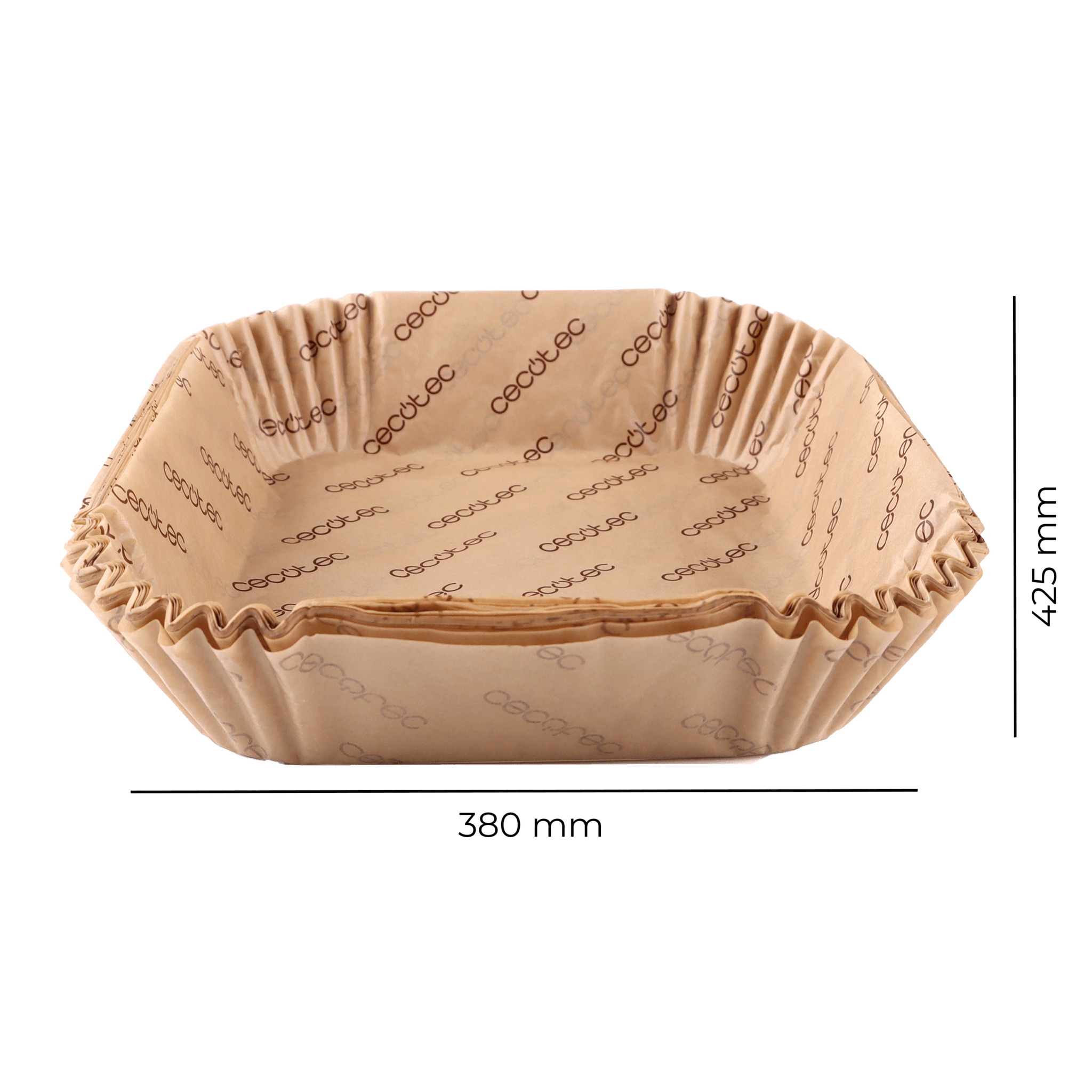 Cecotec 150 Papiers Pour Friteuse à Air BigBucket - Accessoires 9-11L, 100% Naturel Résistant 230°C