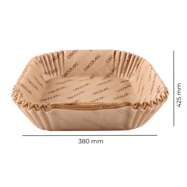 Cecofry BigBucket Paper Pack Accessories 150 papeles para freidora de aire, prácticos y compatibles con freidoras de una cubeta de 9 a 11L. Permitirán mantener tu freidora de aire limpia y libre de comida pegada, simplificando la limpieza y prolongando la vida útil.