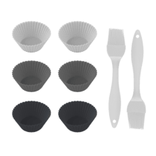 Cecofry SweetBake Pack Accessories Moldes de silicona de alta calidad y libres de BPA para donas y magdalenas, pinceles de silicona, y es compatible con freidoras de aire de 6 a 8L, ofreciendo una superficie antiadherente para una limpieza fácil.