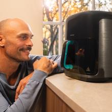 Cecofry&Grill Smokin'Prime 4000 Freidora de aire con doble resistencia para dorado perfecto y sabor de parrilla en carnes, capacidad de 4 litros y potencia de 1900 W para platos saludables.