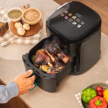Cecofry&Grill Smokin'Prime 6500 Freidora de aire con doble resistencia para dorado perfecto y sabor de parrilla en carnes, capacidad de 6,5 litros y potencia de 2200 W para platos saludables.