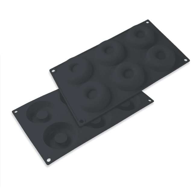 Cecofry SweetBake XL Pack Accessories Moldes de silicona de alta calidad y libres de BPA para donas y magdalenas, pinceles de silicona, y es compatible con freidoras de aire de 9L, ofreciendo una superficie antiadherente para una limpieza fácil.