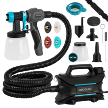 PerfectPaint 800 EasyGo Equipo de pulverización de pintura con 800W de potencia. Control total del caudal. Precisión de 18kPa. Incluye 4 boquillas. Contenedores intercambiables de 800ml.