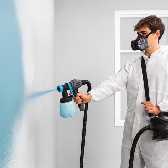 PerfectPaint 800 EasyGo Equipo de pulverización de pintura con 800W de potencia. Control total del caudal. Precisión de 18kPa. Incluye 4 boquillas. Contenedores intercambiables de 800ml.