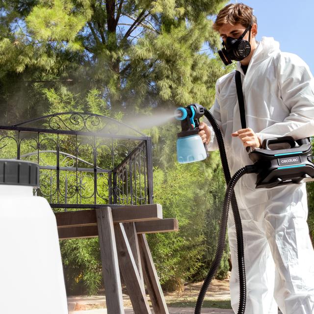 PerfectPaint 800 EasyGo Equipo de pulverización de pintura con 800W de potencia. Control total del caudal. Precisión de 18kPa. Incluye 4 boquillas. Contenedores intercambiables de 800ml.