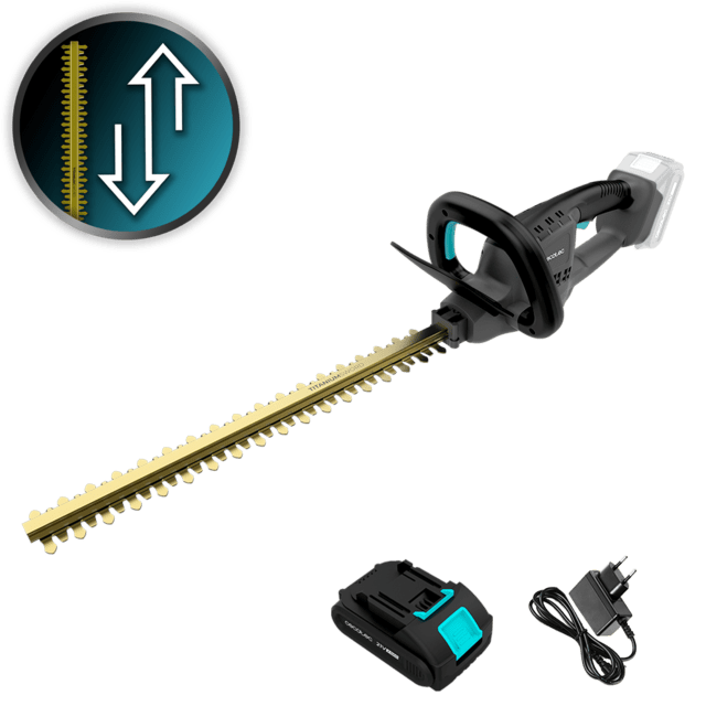 TitaniumSword 4500 Freemove Cortasetos longitud corte hasta 45cm. Batería 21V. Motor sin escobillas, Brushless. Cuchillas de titanio. Ramas hasta 16mm.