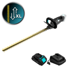 TitaniumSword 6100 XL Freemove Cortasetos longitud corte hasta 61cm. Batería 21V. Motor sin escobillas, Brushless. Cuchillas de titanio. Ramas hasta 16mm.