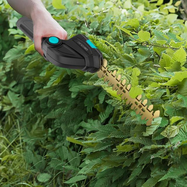 TitaniumSword 2000 Hand 2in1-Handheckenschere mit zwei Arten von Zubehör und integriertem Akku