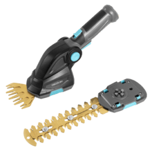TitaniumSword 2000 Hand 2in1-Handheckenschere mit zwei Arten von Zubehör und integriertem Akku