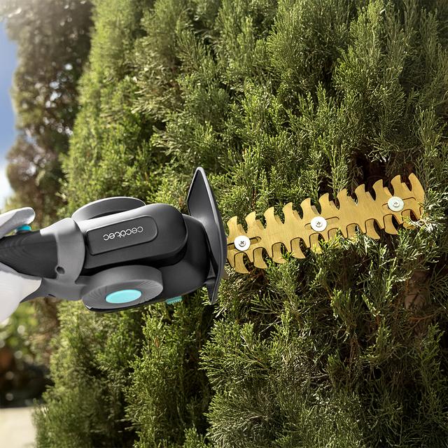 TitaniumSword 2120 Hand XL Cortasetos de mano 2en1. Batería 21V. Motor sin escobillas, Brushless. Cuchillas de titanio. Incluye dos acesorios para diferentes tipos de corte.
