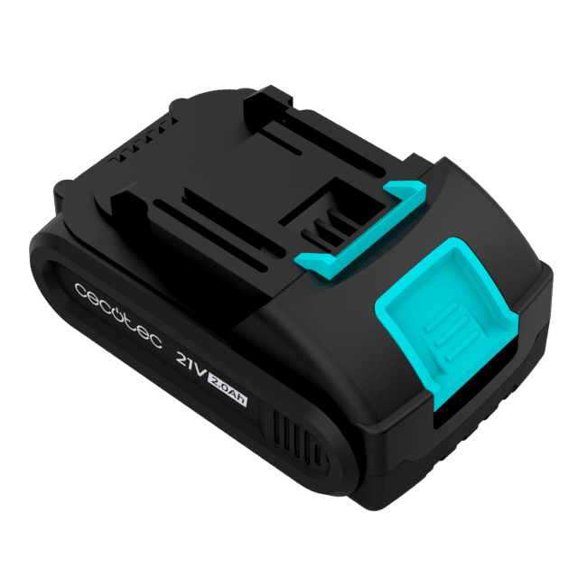 Batería NEX21 2.0 Ah 21V para herramientas Cecotec Batería NEX21. 21V 2Ah. Compatible con la gama de herramientas 21V Cecotec.