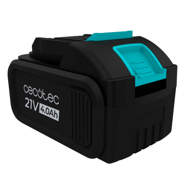 Batería NEX21 4.0 Ah 21V para herramientas Cecotec Batería NEX21. 21V 4Ah. Compatible con la gama de herramientas 21V Cecotec.