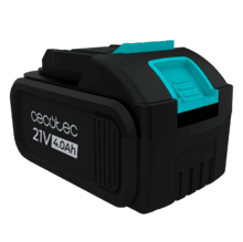 Batería NEX21 4.0 Ah 21V para herramientas Cecotec Batería NEX21. 21V 4Ah. Compatible con la gama de herramientas 21V Cecotec.