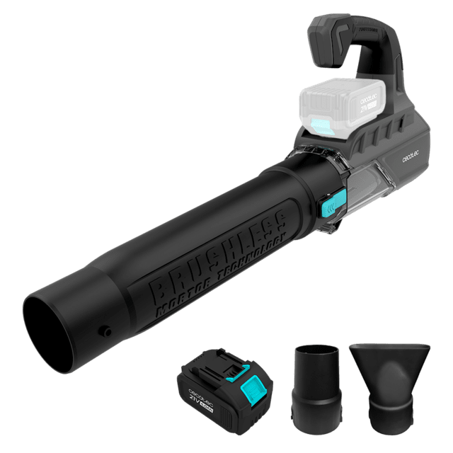 Soplador Cecotec AirForce 4000 Bazooka Turbo con batería y accesorios