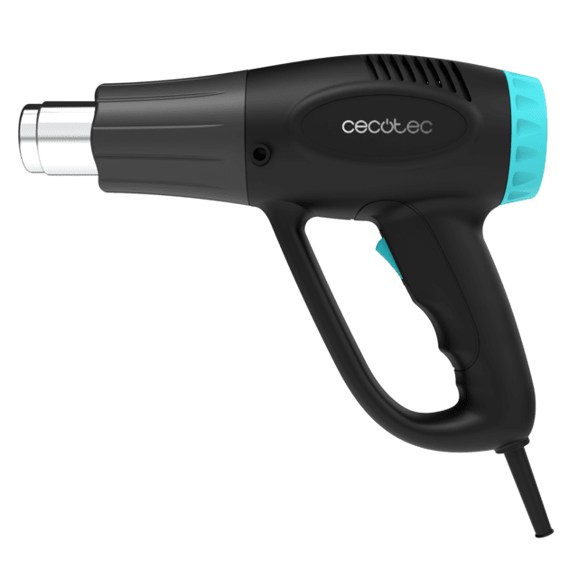 Hell Gun 3500 Pistola de calor con 2000W de potencia. Velocidad de aire y temperatura regulable. Incluye 4 cabezales intercambiables. Calentamiento ultrarrápido.