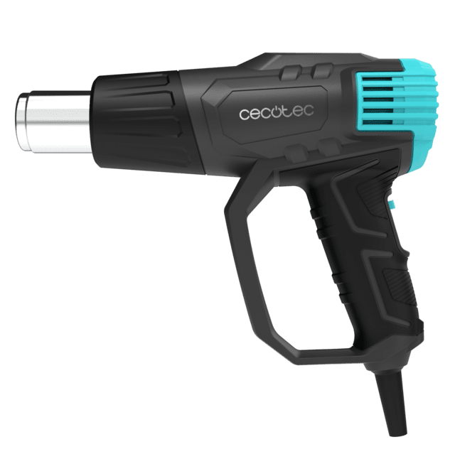 Hell Gun 9500 Vision Pistola de calor con 2000W de potencia. Control digital de la velocidad de aire y temperatura. Rango de temperatura de 50ºC a 600ºC. Incluye 4 cabezales intercambiables y maletín. Calentamiento ultrarrápido.