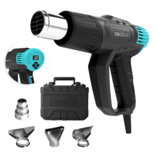 Hell Gun 9500 Vision Pistola termica da 2000W con controllo digitale, 4 accessori e custodia per il trasporto