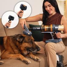 Conga Rockstar 10500 Solar AquaPet Flex Aspirador escoba sin cable con Máxima potencia de succión de 300 AW y ultrapotencia de 780 W. 100 minutos de autonomía. Cepillo HairLess antienredos. Tubo flexible y kit de accesorios completo. Incluye cepillo para animales y accesorio de fregado.