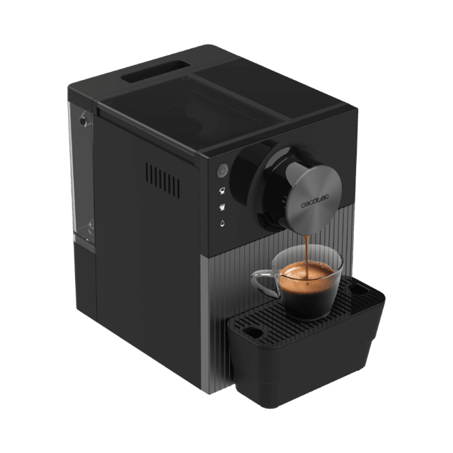 Vista lateral de la cafetera superautomática CECOTEC Cremmaet Cube