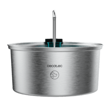 Pumba 3200 Refresh Inox Fontaine automatique pour animaux de compagnie d'une capacité de 3,2 litres, en acier inoxydable, avec design en cascade.